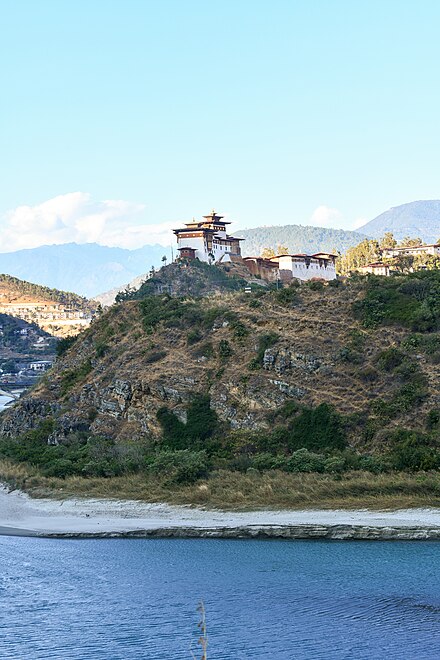 Wangdue Photrang Dzong overlooking the Sankosh River