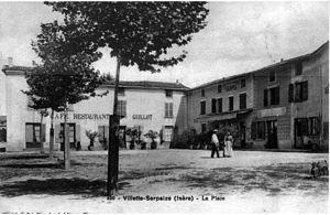 Villette-de-Vienne, la place, 1907, p280 de L'Isère les 533 communes - .jpg