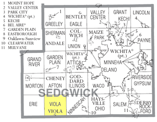 <span class="mw-page-title-main">Viola Township, Sedgwick County, Kansas</span> Township in Kansas, United States