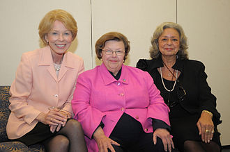 On hand in November 2010 to celebrate the 20th anniversary of the NIH Office of Research on Women's Health were (from l) former NIH director Bernadine Healy, U.S. Senator Barbara Mikulski (D-Maryland) and ORWH director Pinn Vivian-Pinn-20th-anniversary-of-ORWH.jpg