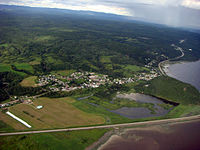 Vue aérienne de Saint-Fulgence