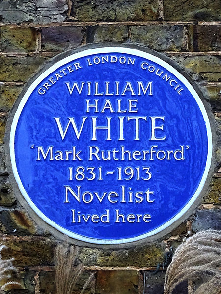 File:WILLIAM HALE WHITE 'Mark Rutherford' 1831-1913 Novelist lived here.jpg