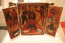 19th century Ethiopian Orthodox altar, from the Brooklyn Museum in New York. WLA brooklynmuseum 19th century Amhara icon.jpg