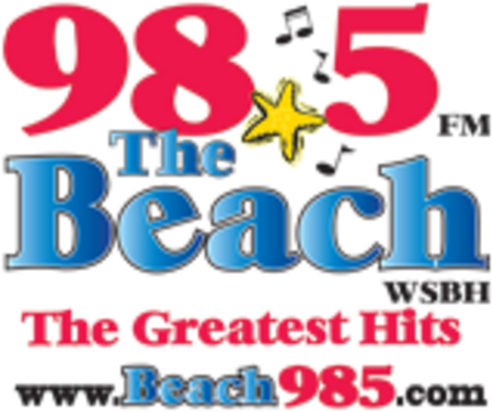 WSBH 98.5TheBeach logo