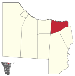 Karte Kapako (Wahlkreis) in Namibia