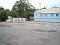 St. Philip's Christian College was once located on the church grounds. This carpark used to be the playground. The school and the church are now two separate entities.