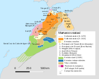 Mapa de Marruecos en el siglo XII