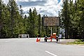 * Nomination Closed west entrance of Yellowstone National Park in West Yellowstone, Montana, USA. --XRay 02:24, 22 October 2022 (UTC) * Promotion  Support Good quality. Is there a small CCW tilt? --Tagooty 02:33, 22 October 2022 (UTC)  Done You're right! Thank you. I've fixed the tilt. --XRay 06:06, 22 October 2022 (UTC)