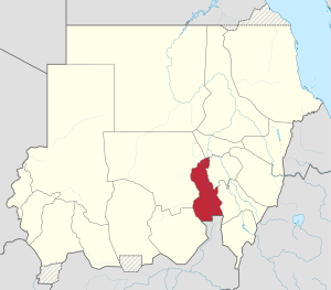 Nilo Blanco en el mapa