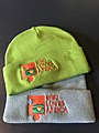 New Wiki Loves Africa beanies, created as Jury thank you presents.