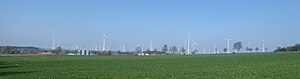Asseln wind farm in April 2017