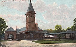 <span class="mw-page-title-main">Woburn station (1844–1981)</span> Railroad station in Woburn, Massachusetts