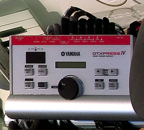 The drum module for the Yamaha DTxpress IV electronic drum kit.