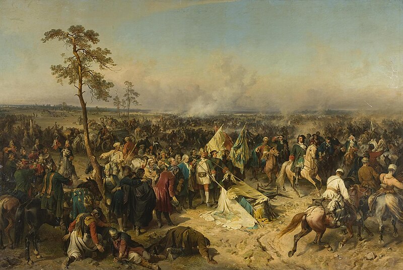 Fil:'The Victory at Poltava' by Alexander Evstafyevich Kotzebue, 1862, Hermitage.JPG