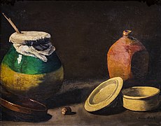 Pot et bouteilles (Jar and bottles) by Louise Ribot in Musée d'Évreux