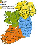A(z) Az Ír-sziget tartományai lap bélyegképe