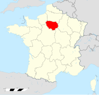Иль-де-Франс на карте Франции