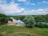 Беларуская: Барысаў. Пешаходны мост цераз Бярэзіну