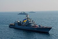 Navios de guerra na Ucrânia.