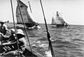 אימוני הים של הפלמח בקיסריה 8 - פלוגה א - שלוש הסירות דב תרצה ורבקה בעת הפלגה-156695.jpg