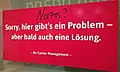 +Warnschild - Sorry - Hier gibt es ein Problem - aber bald auch eine Lösung - Mit zugefügter Graffiti Frage - Nazis - Fragezeichen.jpg