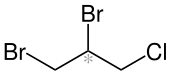 Strukturformel von 1,2-Dibrom-3-chlorpropan