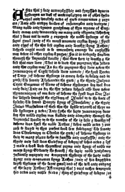 1485 malory thomas le morte darthur-image