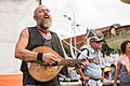 Deutsch: Lauscher, Straßenmusiker auf dem Rudolstadt-Festival 2017. English: Lauscher, Street Musician auf dem Rudolstadt-Festival 2017.