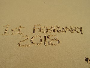 2018-02-01 Date in the sand, Praia da Galé (East), Albufeira.JPG