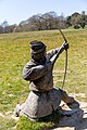 An archer statue on the Battle Abbey grounds.