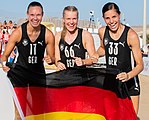 Deutsch: Beachhandball Weltmeisterschaften 2022; Tag 6: 26. Juli 2022 – Frauen, Finale, Spanien-Deutschland 0:2 (14:15, 20:22) English: 2022 Beach handball World Championships; Day 6: 26 July – Women Final – Spain-Germany 0:2 (14:15, 20:22)