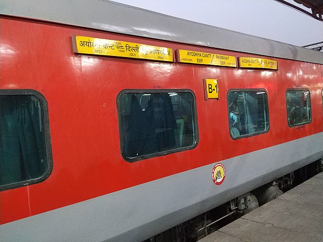 A typical LHB coach of Indian Railways
