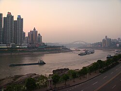 A dusk view of Chongqing Downtown.JPG