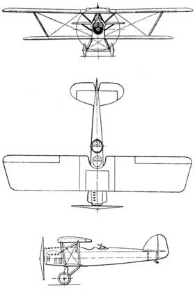 planbillede af flyet