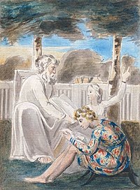 William Blake's "Age Teaching Youth", a Romantic image of mentorship. Age Teaching Youth.jpg