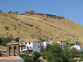 Vista da Alcazaba (alcáçova) de Reina