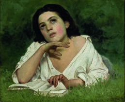 Almeida Junior (1850-1899). Kitaplı Kız
