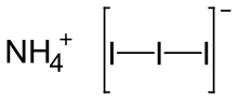 Ammonium triiodide.svg