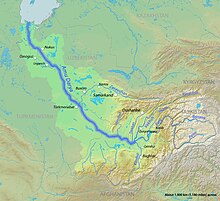 Location of Zeravshan river as tributary of Amu Darya Amudaryamap.jpg