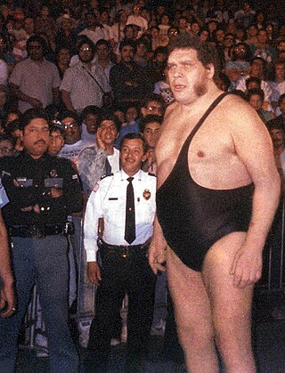 <span class="mw-page-title-main">André the Giant</span> French wrestler and actor (1946–1993)