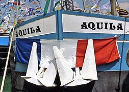 Aquila (ship), bow view, at National Pardon of Boating