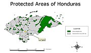 Miniatura para Áreas naturales protegidas de Honduras