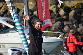 Arnaud Boissières à l'arrivée