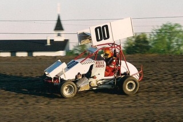 Arpin at Emo Speedway in 1997