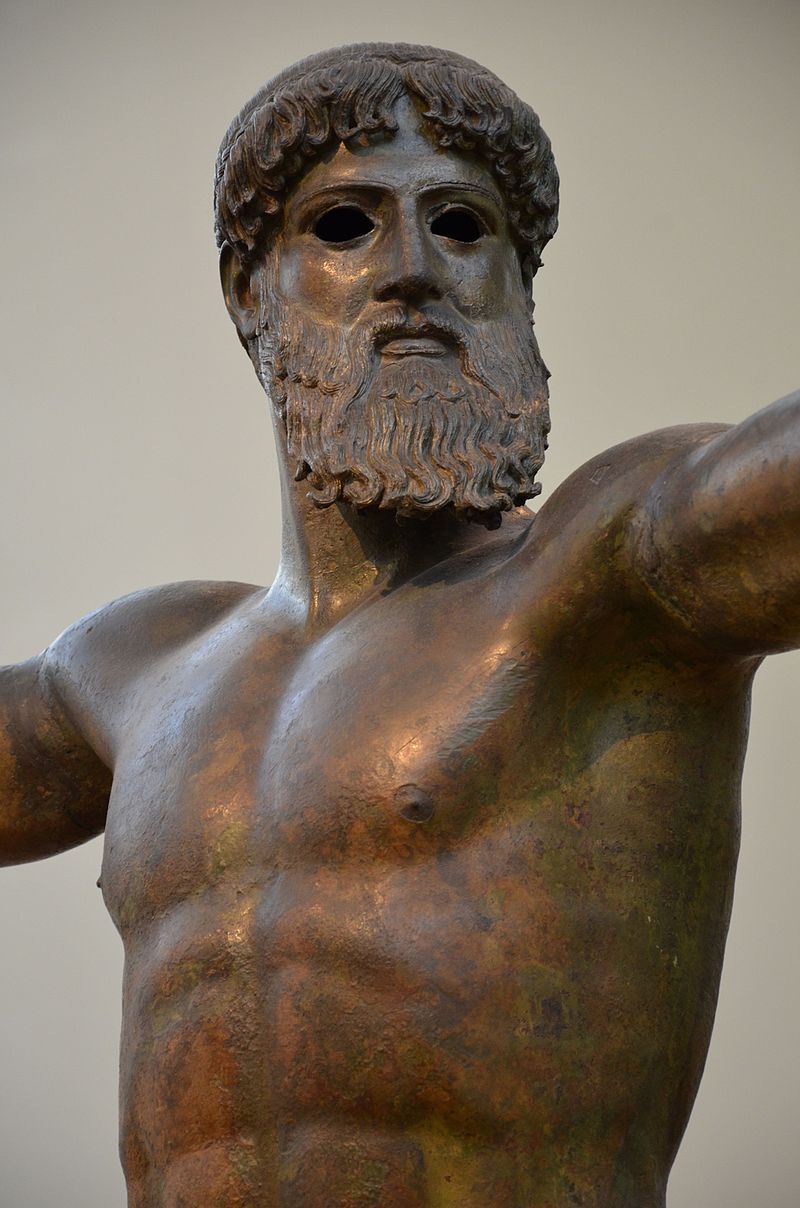 Artemision Zeus or Poseidon, c. 460 BC, Archaeological Museum of Athens (14081683875).jpg