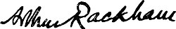 Arthur Rackhams signatur