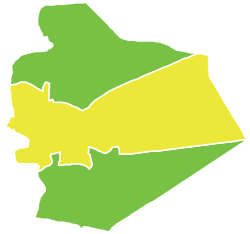 Map of as-Suwayda District within as-Suwayda Governorate