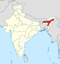 Assam in India (disputed hatched).svg