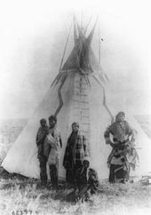 Assiniboine family, Montana, 1890–91