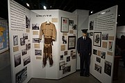 Korean War and Vietnam War displays